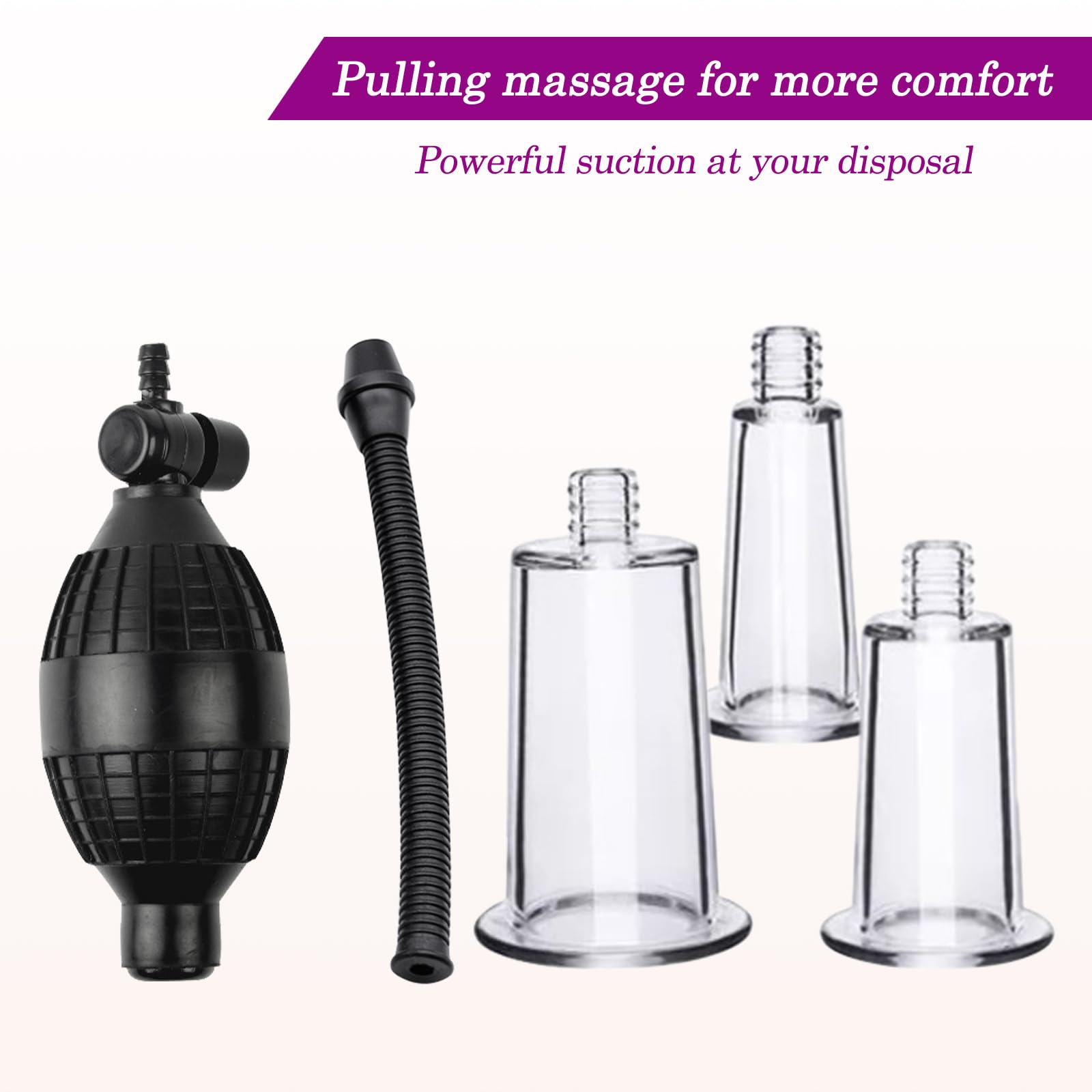 BDSMLOVE Pompa per Vagina Giocattolo Erotico per Donne, Pompa per Figa Clitoride Pompa per Vuoto Ventosa per Capezzoli con 5 Ventose Potenti, Set di Giocattoli Sessuali per Coppie