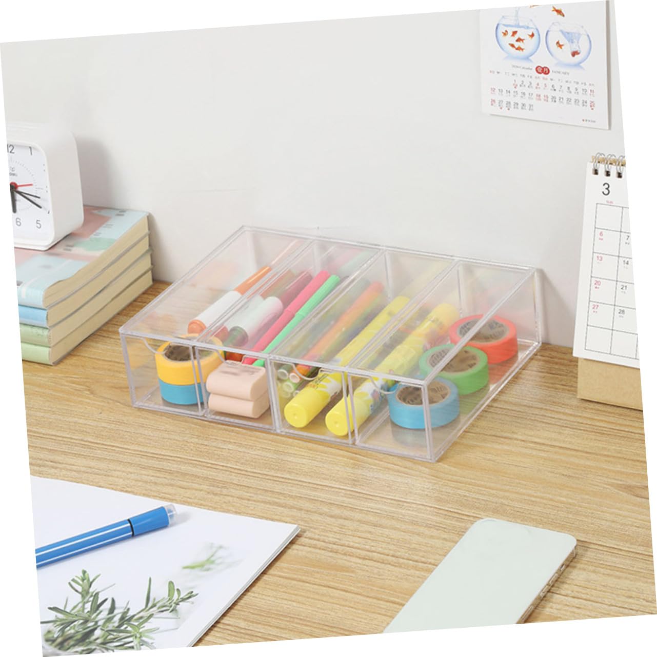 Caja Transparente para Guardar Gafas de Sol y Gafas 4 Capas y 2 Unidades, Organizador Resistente de Acrílico PS para Exhibición en Mostrador