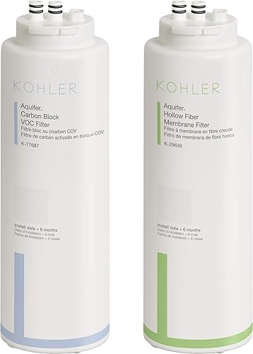 Kohler K-29651-NA Aquifer Plus Kit de reemplazo de HF y CB Accesorio de fontanería