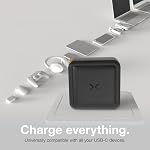 NOCO XGrid X100: 100W USB-C chargeur – Adaptateur d'alimentation double port de type C, GaN Chargement rapide avec PD 3.0, QC 4.0+, PPS, Distribution d'alimentation intelligente, prise de mur pliable, UL Inscrit