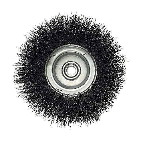 Image of Mercer Industries 188030 - 4 inch x 5 /8 inch-11 Crimped Cup Brush, .014 Carbon Steel Wire