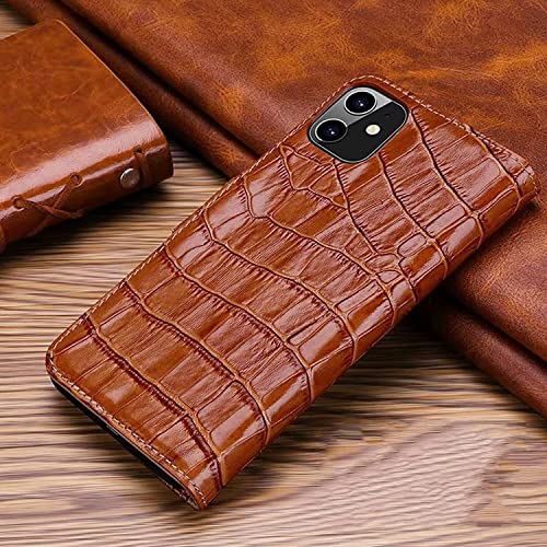 Coque antichoc iPhone 13 Pro Max protégeant l'écran avec rabat marron - 2