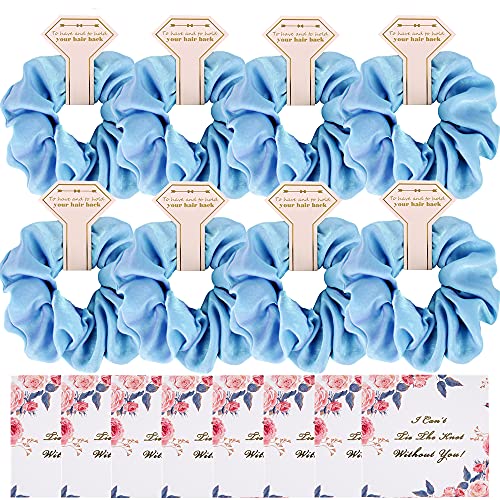 Oversize larger Satin Bridesmaid Scrunchies with cards 8 pack Proposal daily Gifts Elastics Hair Ties Hair Scrunchies Bachelorette Party Favors Satin Bridesmaid best Gift for Bridal Wedding Parties (Light blue) Oversize larger Satin Bridesmaid Scrunchies with cards 8 pack Proposal daily Gifts Elastics Hair Ties Hair Scrunchies Bachelorette Party Favors Satin Bridesmaid best Gift for Bridal Wedding Parties (Light blue)
