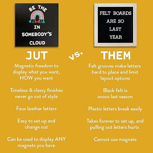 Miniatura 4 de Tableros magnéticos de letras  Tablero de letras intercambiable  Acabado de madera rica  Letreros de decoración de habitaciónoficinahogar (16 x 20