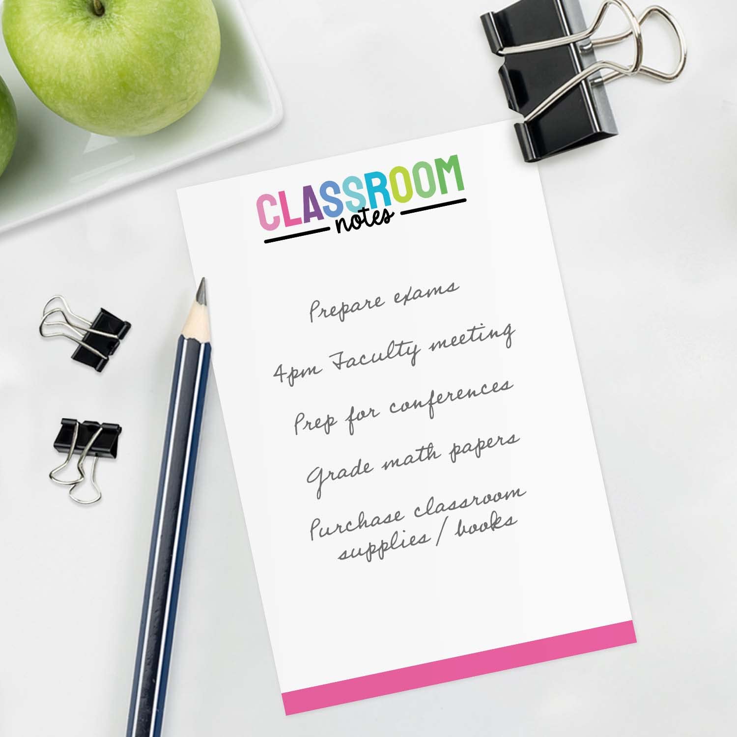 Post It Notes Colorful Teacher Sticky Notes - 4x6 Repositionable Note ...