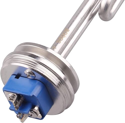 Miniatura 15 de DERNORD Calentador de agua de inmersión de acero inoxidable con elemento calefactor plegable de 1.5 pulgadas (OD50.0.197 in) (120V 1500W)