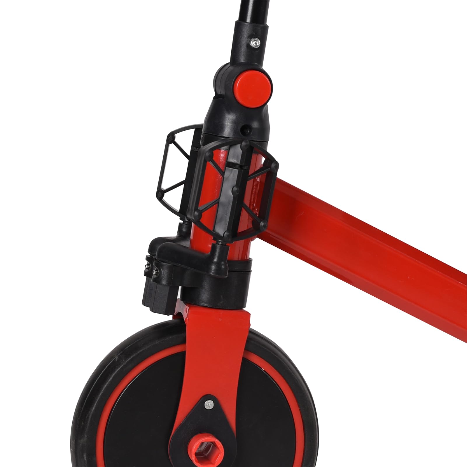 Homewell Triciclo bambino evolutivo, Kinderkraft Velo Triciclo 2 in 1, con funzione Draisienne e Ride, regalo Bebe 1-5 anni senza freni, 04, rosso)