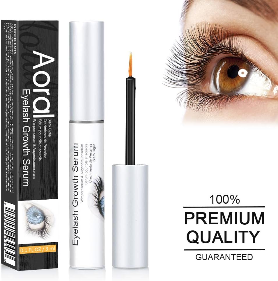 Eyelash Growth Serum, Lash Growth Serum – Eyelash Serum & Eyebrow Growth Serum, Enhancer, Naturally Growing Longer, Thicker, Fuller, Enhancing Treatment Luscious Lashes and Brow