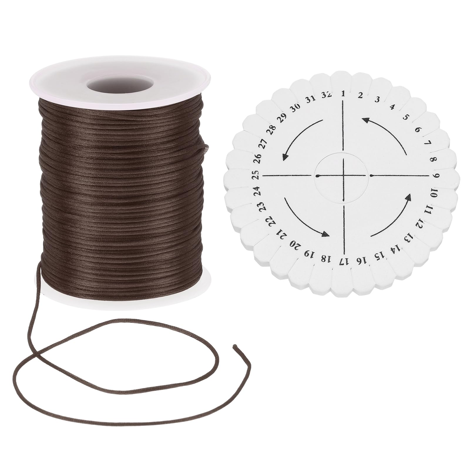 uxcell 109 Yards 1.5mm Satin String Cord