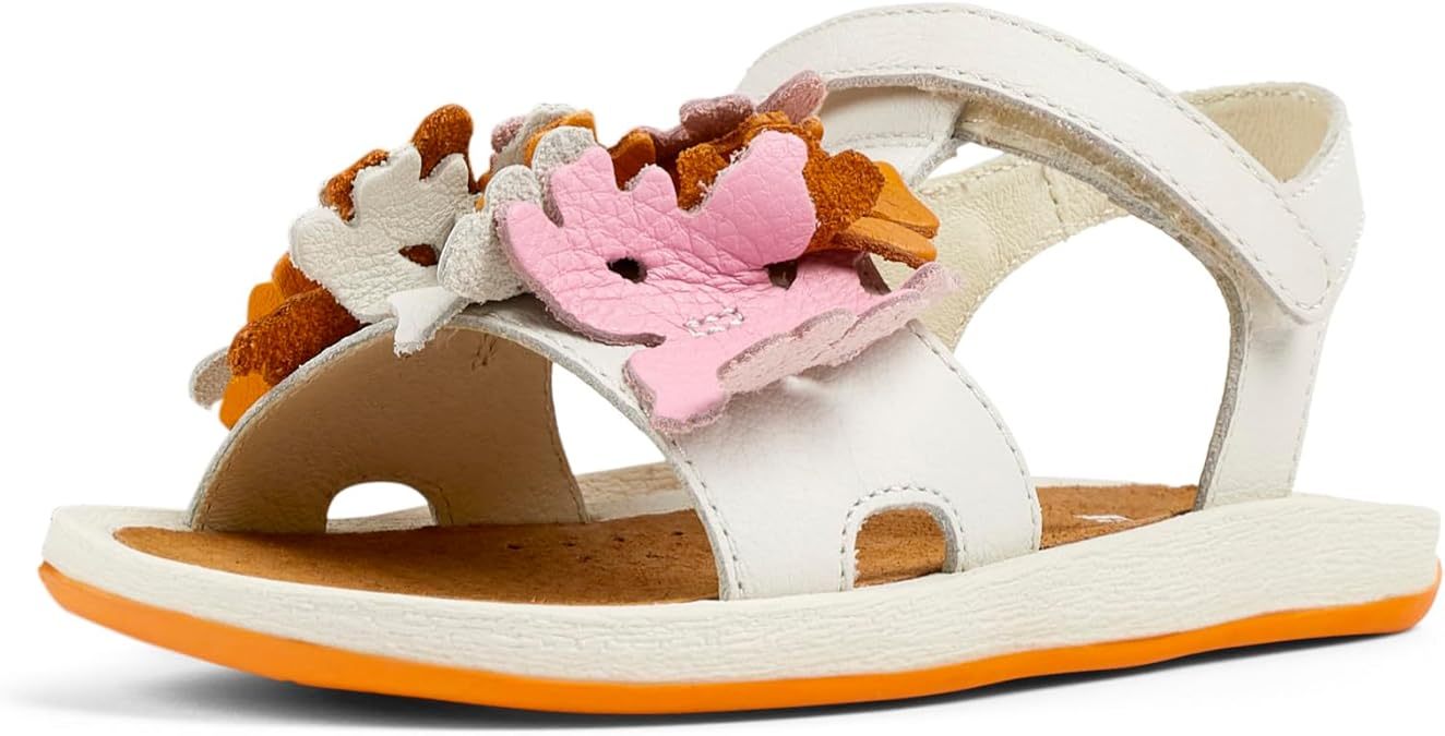 Camper Niña Sandalia Camper Bicho Para Niñas Cuero Natural Y