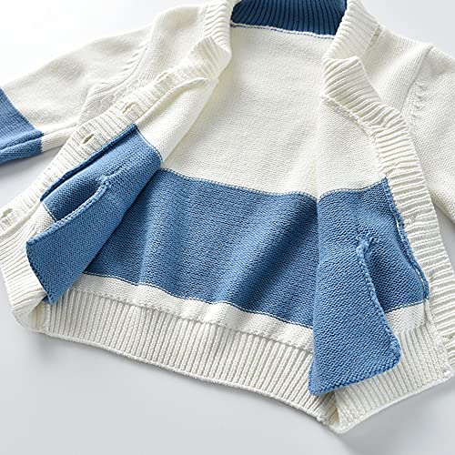 Vivobiniya Kid Boys Knit Sweater Toddler Baby Long Sleeve Cardigan Boy's Outerwear Children Coat(100) #TOP6