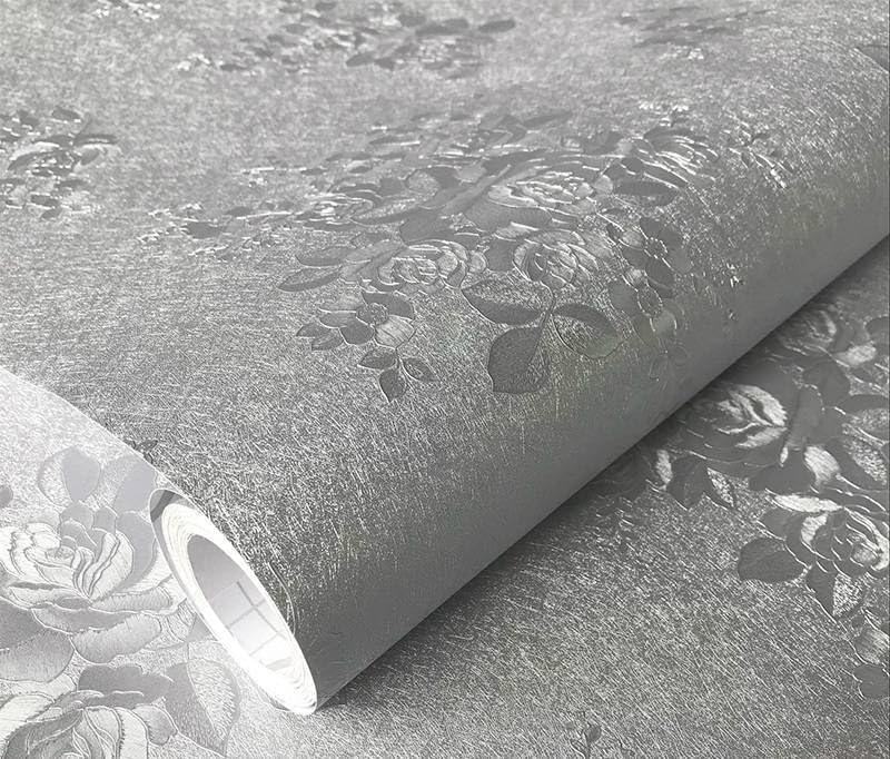 Image of SIA VENDORS Kitchen Waterproof Oil Proof Aluminum Foil Sticker, Silver Chequer Peel and Stick Wallpaper Removable and Self Adhesive Paper for Kitchen Countertops Cabinet (Rose, 24 x 100 Inch)