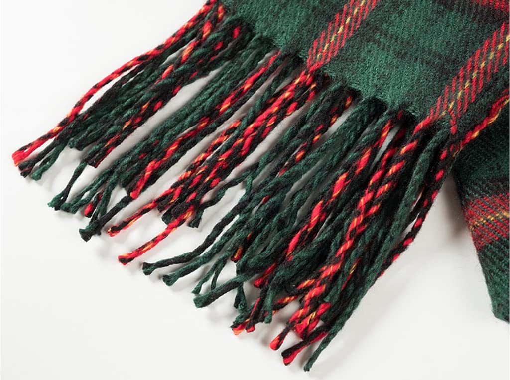 Sciarpa Calda Donne Sciarpa Scialle Invernale Wrap Plaid Acrilico Morbido Caldo Inverno Nappa Scialli Wraps Donne Sciarpe Regalo for Bambini aldult per La Vita Quotidiana(A)