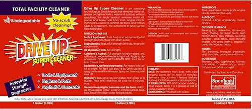 Miniatura 2 de Desengrasante concentrado 1 x 1 gal, multisuperficie, desengrasante seguro, quita el aceite del motor del hormigón, fuerza industrial