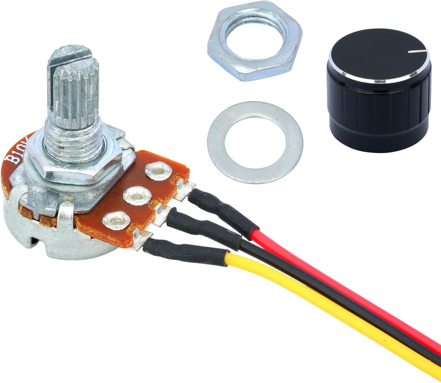 3個 10K オーム ポテンショメーター リニア調整可能 WH148 B10K 3ピン 可変抵抗器 XH2.54 コネクタ ワイヤケ