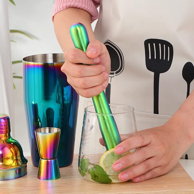 Set de Coctelera de 7 Piezas, Acero Inoxidable, 24 OZ miniatura 7