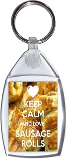 Keep Calm and Love Sausage Rolls - Keyring