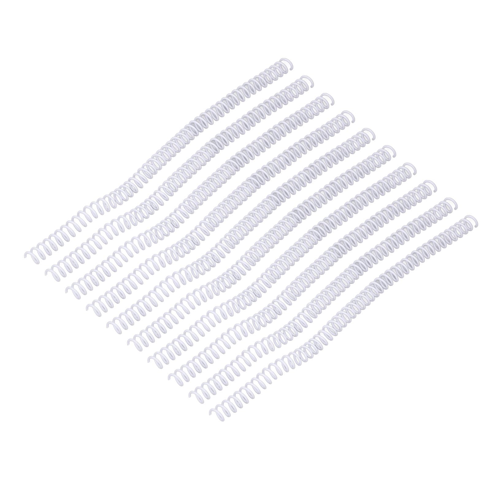 Bobine di Rilegatura a Spirale 100 Pezzi in Plastica 48 Denti Rapporto 4:1 Capacità di 75 Fogli per Carta A4, Facile Aggiungere o Ridurre la Carta, produttività a Lungo