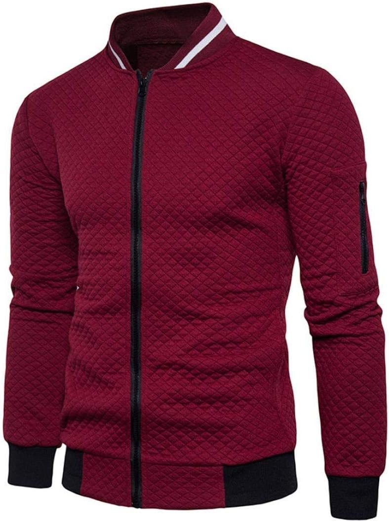 Men's Plaid Warm Sweater Jacket Collar Cardigan Stand Leisure Zip Autumn  Winter Fashion Coat Knitted Simple Casual Cardigan : Amazon.com.be: Fashion