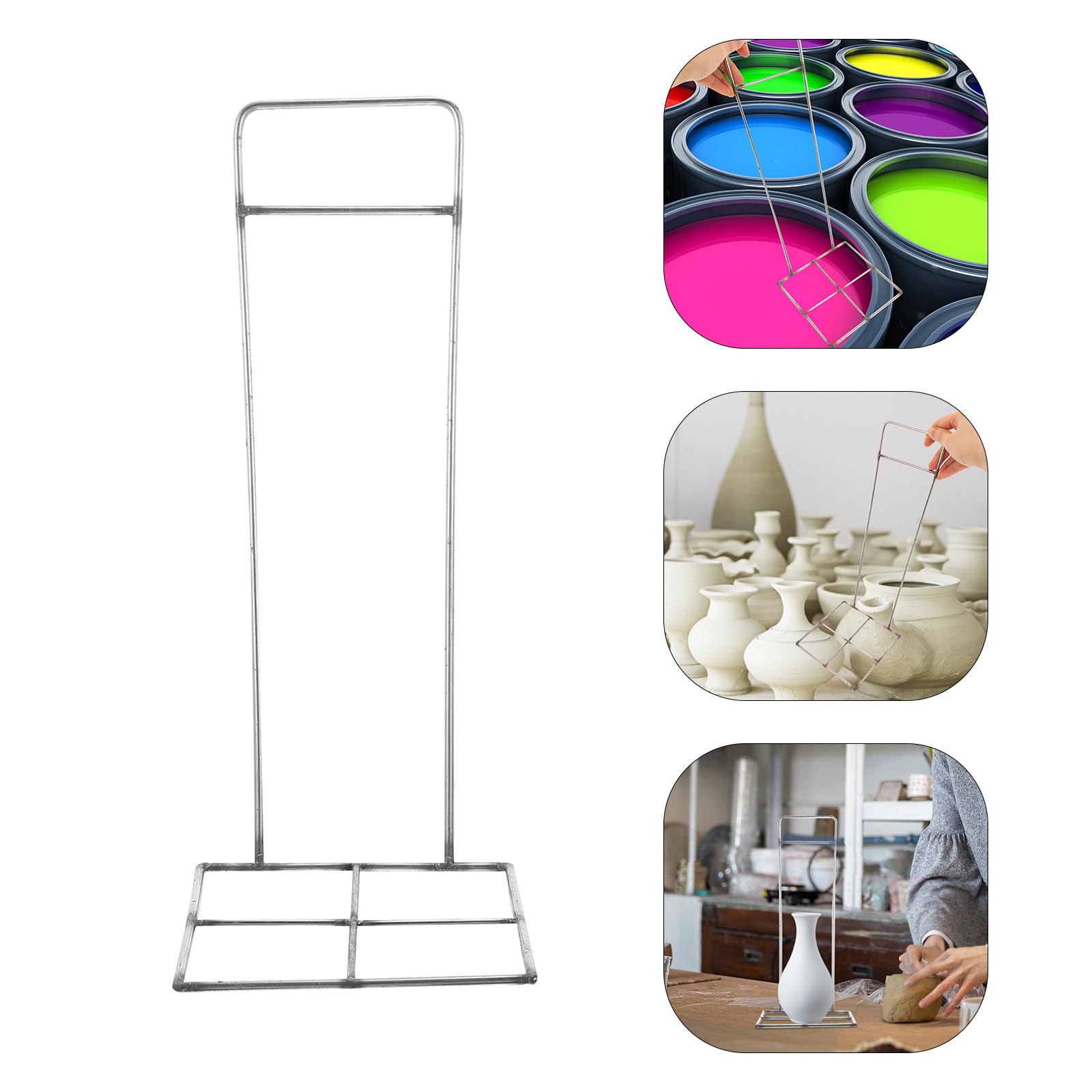 TOPBATHY Estante para Herramientas Accesorio para Esmaltado de Arcilla de Acero Inoxidable de Inmersión Diseño Resistente para Cerámica para Artistas de Cerámica