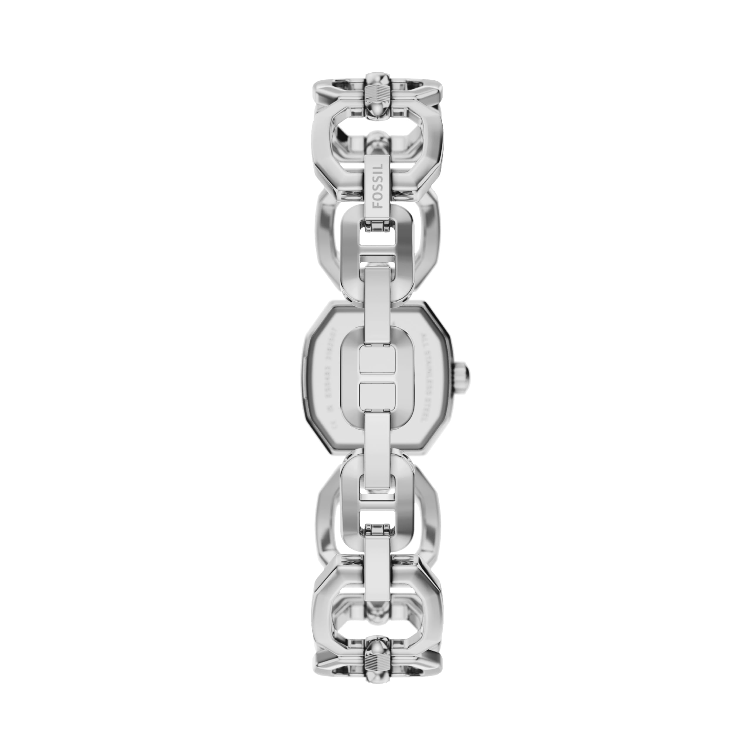 Fossil Harlow - Reloj de Pulsera de Acero Inoxidable de Tres manecillas para Mujer, Plateado, 20MM, Harlow