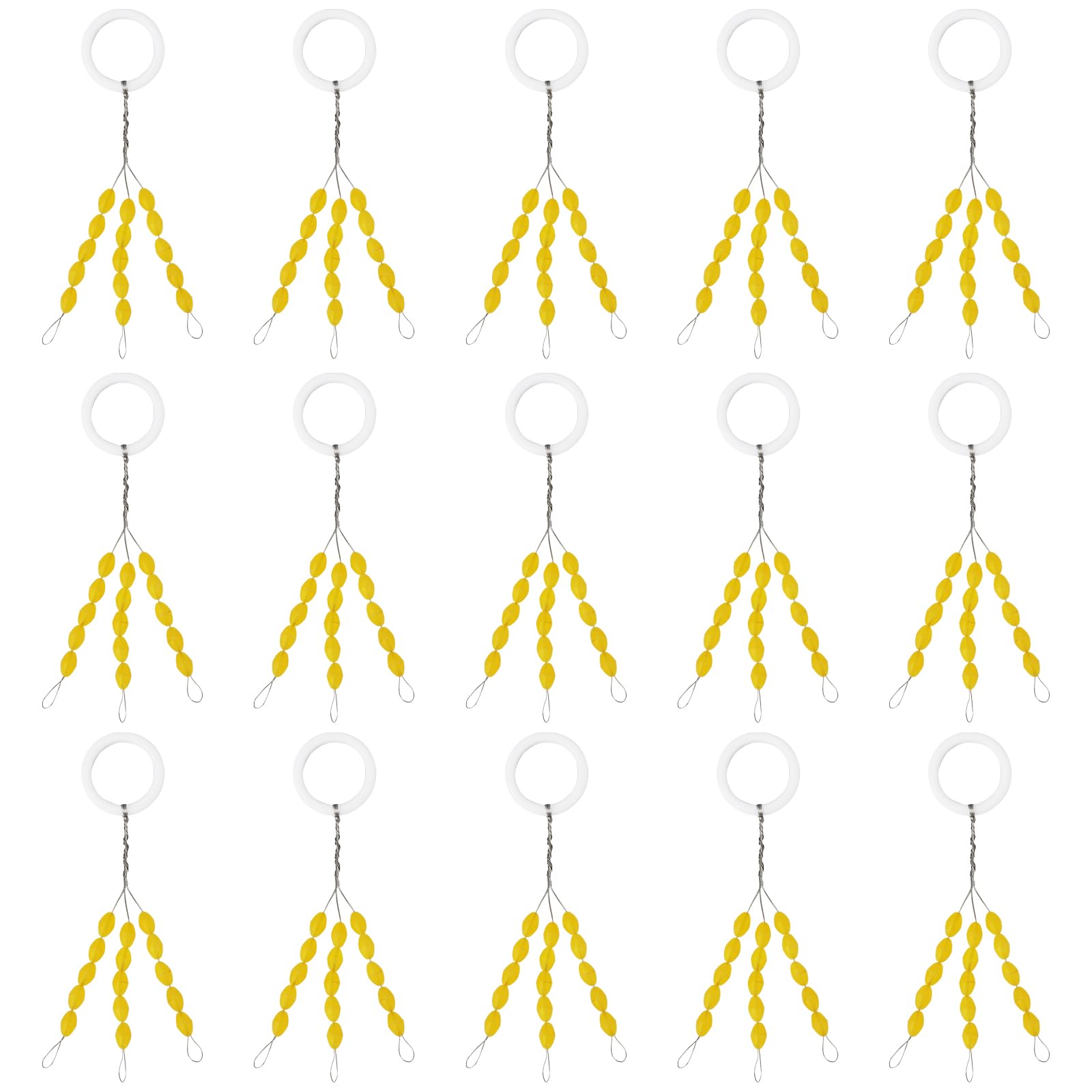 15PCS Fishing Float Stops for Securing Wagglers Used as Buffer for Various Fishing Tackle
