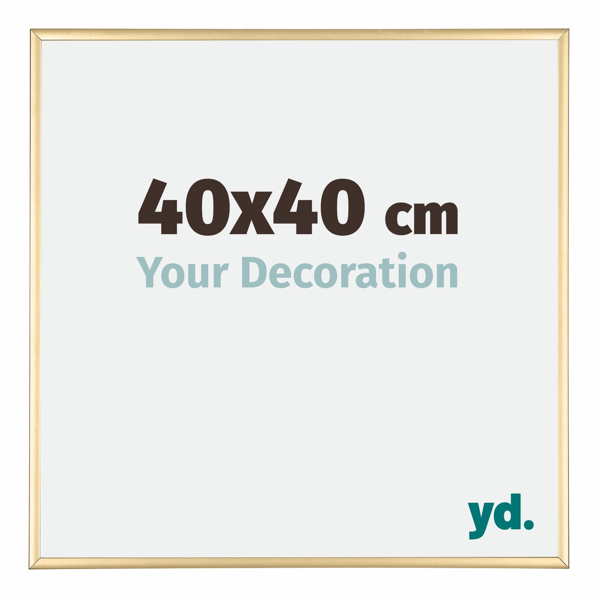 Your Decoration - Picture Frame 40x40 cm - Gold - Decorative Wall Frame in Aluminium with Antireflection - Frame 40x40 - Kent โ image 1