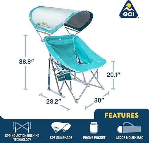 Miniatura 2 de GCI Outdoor Waterside Pod Rocker - Mecedora para exteriores con toldo parasol