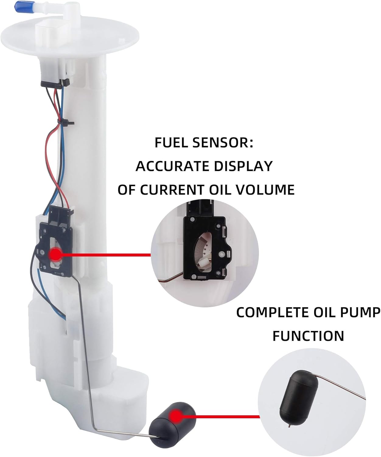 Dasbecan 49040-0716 Electric Fuel Pump Module Assembly Compatible with Kawasaki Mule Pro FX FXT 2016-2020 Teryx Teryx4 800 2014-2020 Teryx4 750 2012-2013 49040-0733 49019-0013