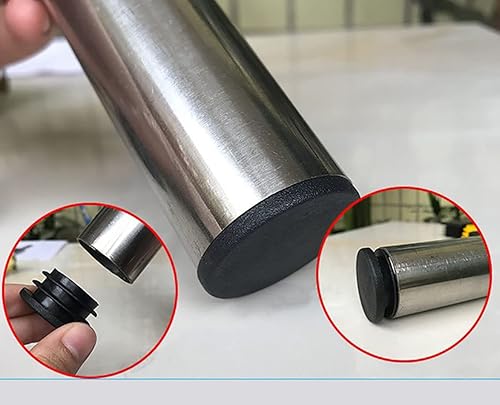 Miniatura 4 de Tapas redondas de plástico negro de 0.472 in-2.992 in, junta de protección de tapón interior, sellado antipolvo, tapas para muebles de tubería