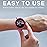 Focwony Non-Bluetooth Led Fitness Tracker Watch,Digital Pedometer Watch,with Step Counting/Distance/Calories/Stopwatch/Alarm Clock, Great Gift for Kids Teens Girls Boys Xmas (Round - Black)