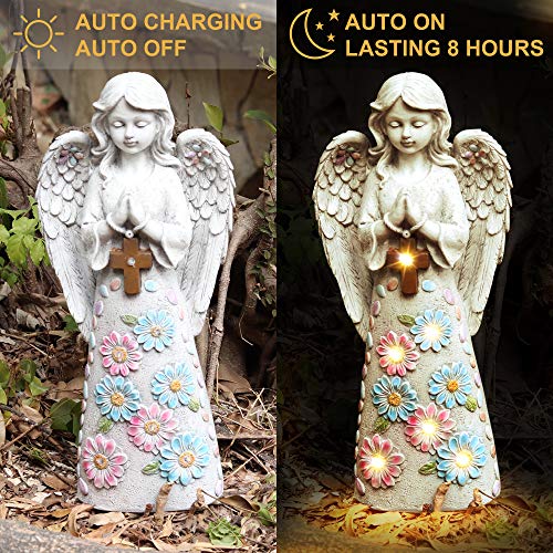 Voveexy Angel Garden Statue Solar Outdoor Figurine Sculpture by Voveexy - Used condition - Image 3
