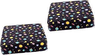 TOYANDONA Almofada De Aumento De Altura Para Cadeira De Jantar Infantil 2 Peças Travesseiro De Viagem Para Crianças Placemats Quadrados Reforço De Jantar Infantil Assento De Almofada