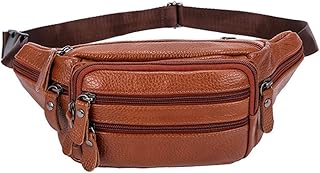BESPORTBLE Bolsa de peito masculina de couro PU Sling bolsa de ombro no peito, pochete quadril bolsa cintura para esportes ao ar livre, caça, caminhadas, escalada, pesca, viagens