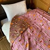 掛布団カバー シングル 新柄 150×200cm リバーシブル (紅葉と秋の味覚)