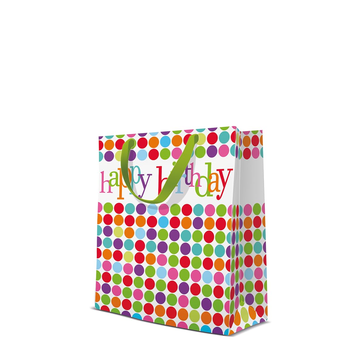 PAW - Colorful Gift Bags with Sturdy Handles, Set of 10 Medium Party Bags perfect for Birthday, Wedding, Mothers Day Present, 20cm x 10cm x 25cm Paper Bag for Gifts