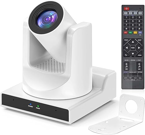 ADKIDO Cámara PTZ, cámara de zoom óptico 20X, compatible con zoom y POE con transmisión en vivo IP de red, salida de video simultánea 3G-SDI y USB, disponible en Yaxa Colombia