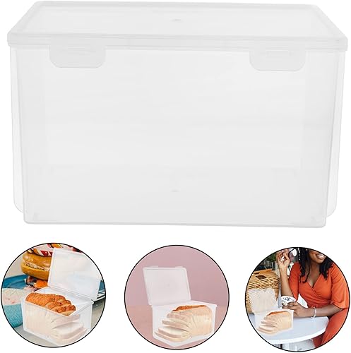 Miniatura 8 de Almacenamiento para pan de pan, tapa hermética, caja de pan, contenedor de pan de plástico, cajas de pan para pan casero
