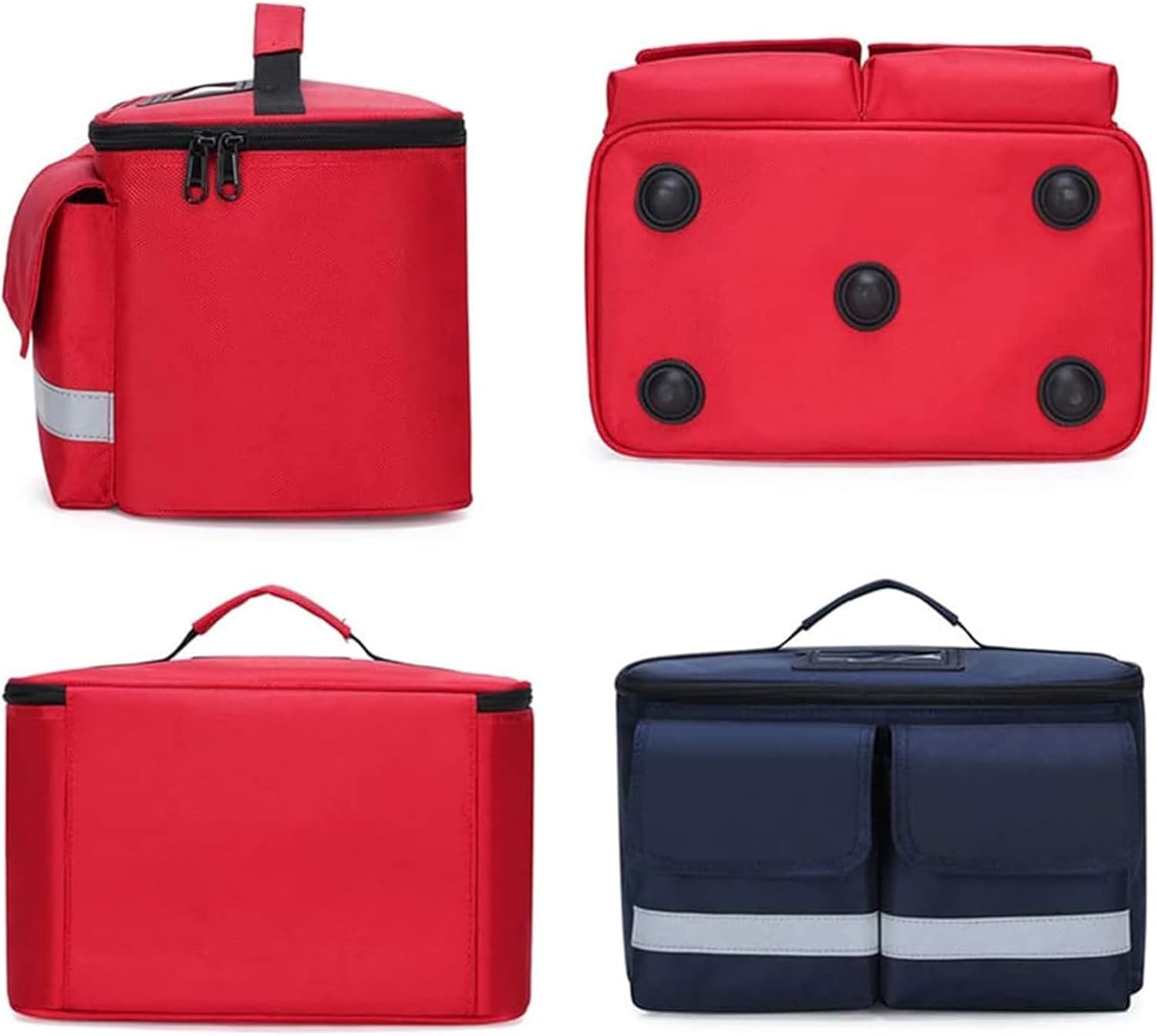 High Capacity First Aid Bag, Portable Family Medicine Kit, Waterproof Travel First Aid Kit,with Detachable Shoulder Strap for Camping, Home,Red