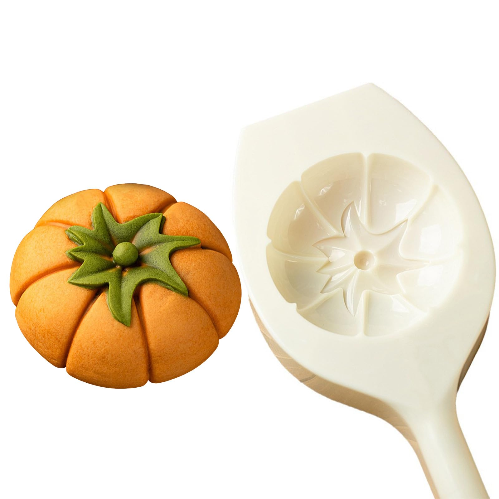 Kalttoy Hand Pressed Pastries Mold Pumpkin Shaped Cake Mold Household Baking Tool for Dessert Enthusiasts Home Baking Essential