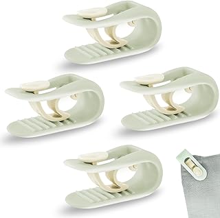ZELHYEUU 4 Pcs High Elasticity Duvet Clips, No Pins Duvet Cover Clips, Duvet Clips, Bed Sheet Grippers Clip to Keep Duvet in Place, Anti Slip Duvet Cover Clips, for Fixing Quilts