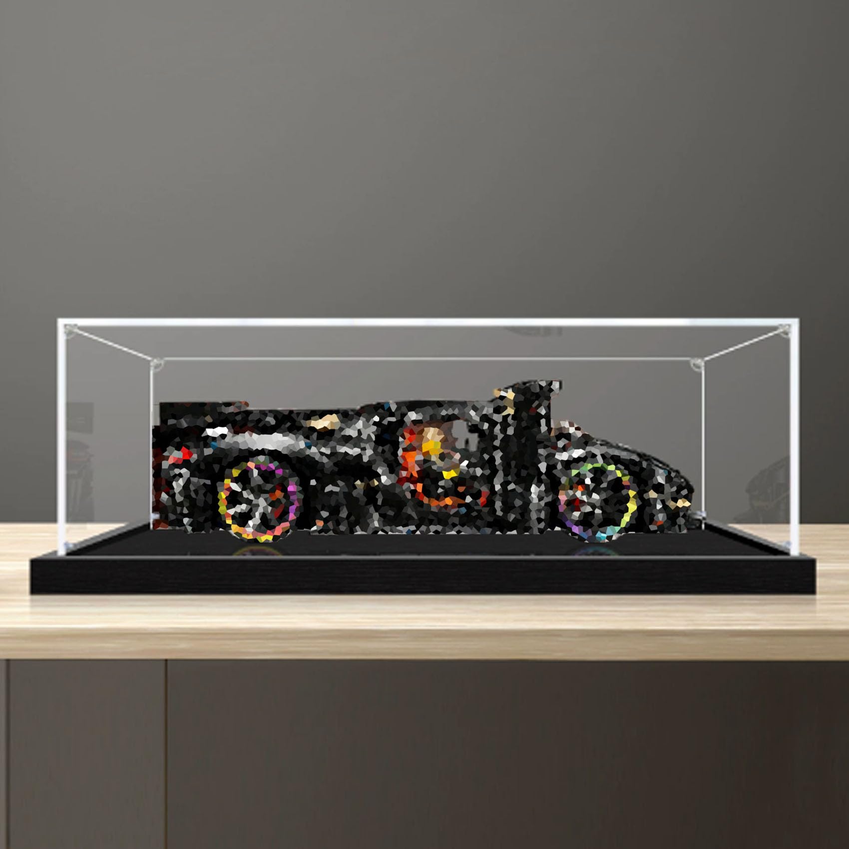 Dustproof acrylic Display Case for Le-go 42232 Racing Car Model-display box only (StyleA 2mm)