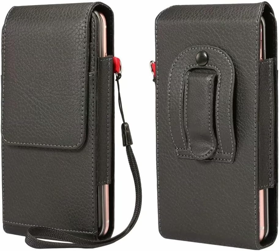 Pouch Leather Phone Case Belt Clip Men Waist Bag Holster(5.5-6.3 Inch)