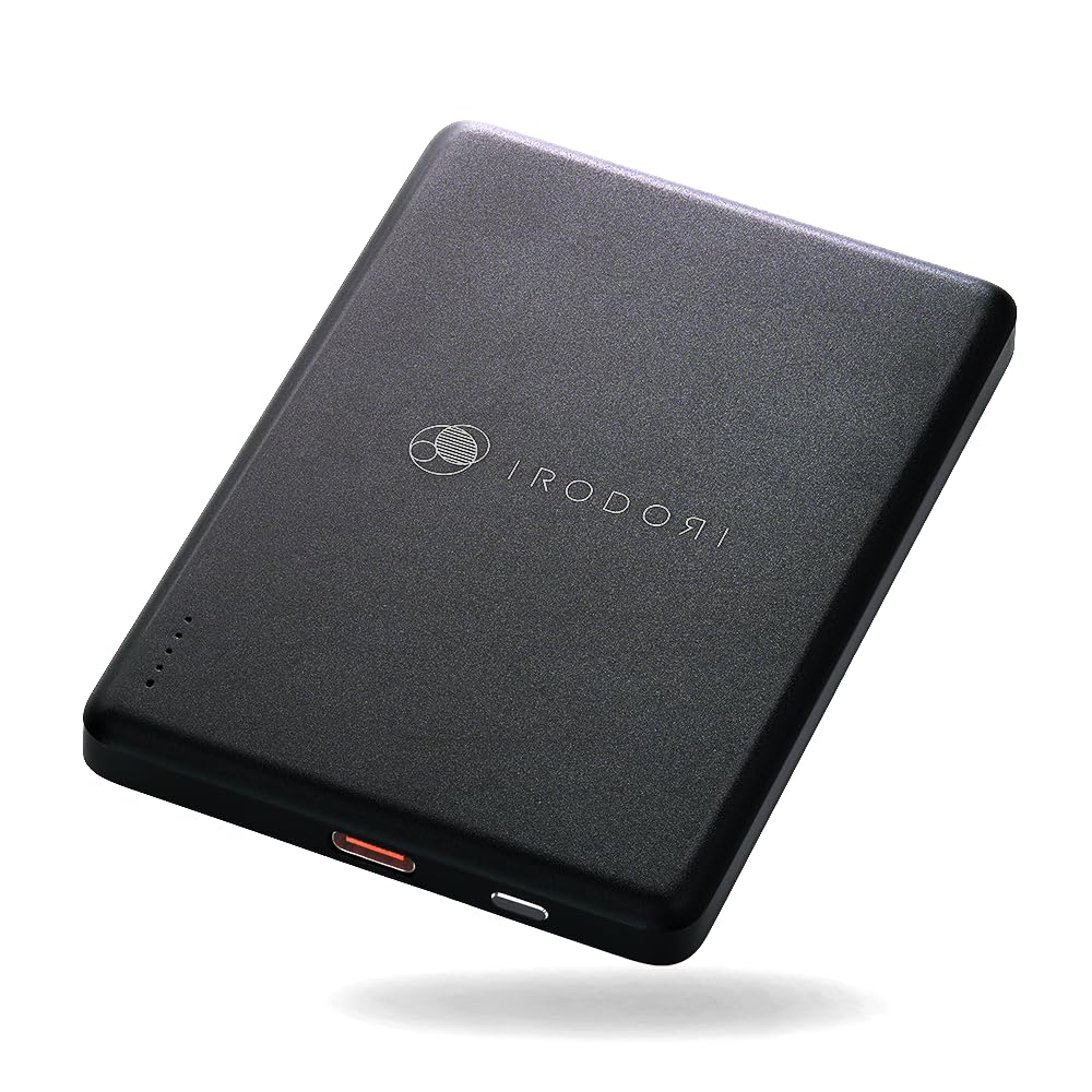 Amazon | IRODORI MagSafe対応 モバイルバッテリー 5000mAh 薄型 超