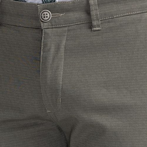 Image of Parx Men's Cotton Blend Print Pattern Low Rise Tapered Fit Flat Front Casual Trouser