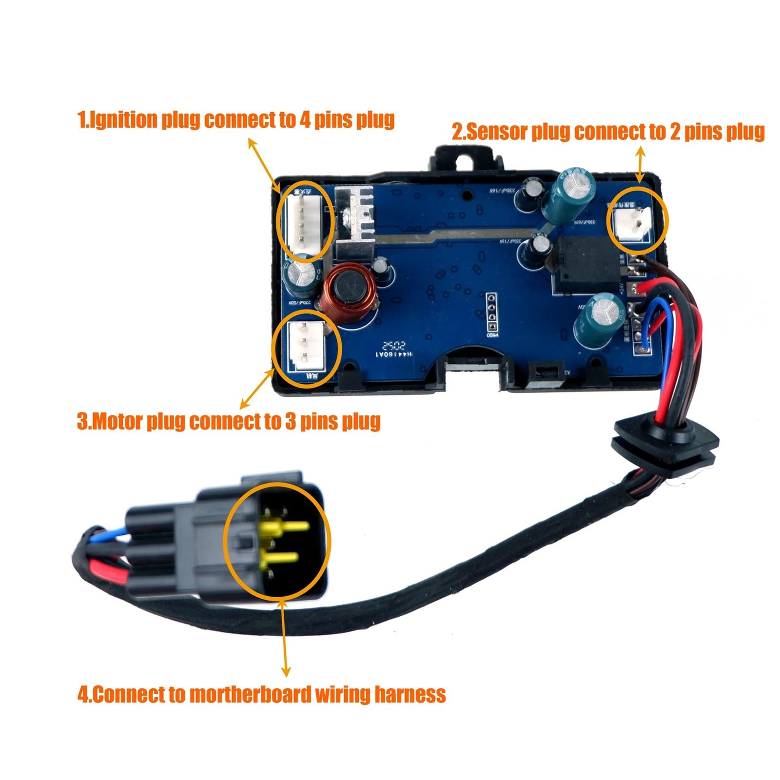 12V 24V 3KW 5KW 8KW Podgrzewacz powietrza na olej napędowy LCD Przełącznik Panel sterowania Zdalna płyta główna Płyta główna do samochodu ciężarowego(3PCS SET)