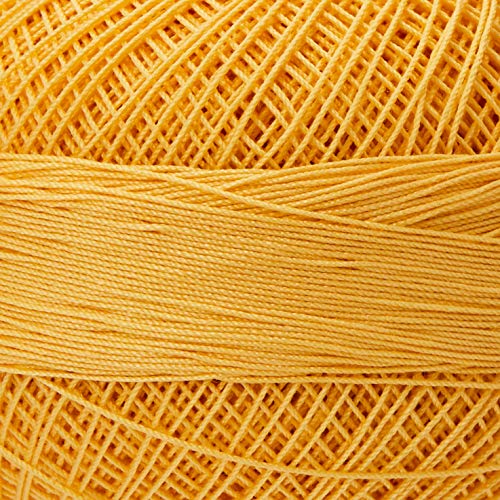 Hilo de algodón premium Lizbeth Handy Hands, tamaño medio, amarillo dorado, HH40613 miniatura 2
