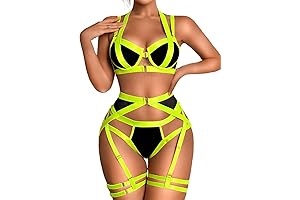 "Sultry Straps and Seductive Lace: Unleash Your Inner Vixen with Strappy Harness Lingerie"