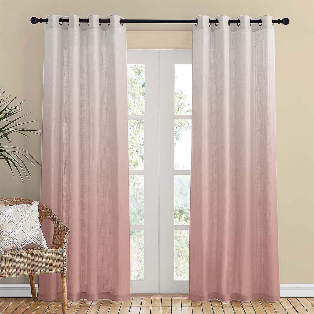 SPACES DRAPE STORY Meta 03 Ombre Matte Shilo Pink Room Darkening Curtain Set of 2-9Ft Long Door Curtains| Pink (B0D5JVQZRG) Amazon Price History, Amazon Price Tracker