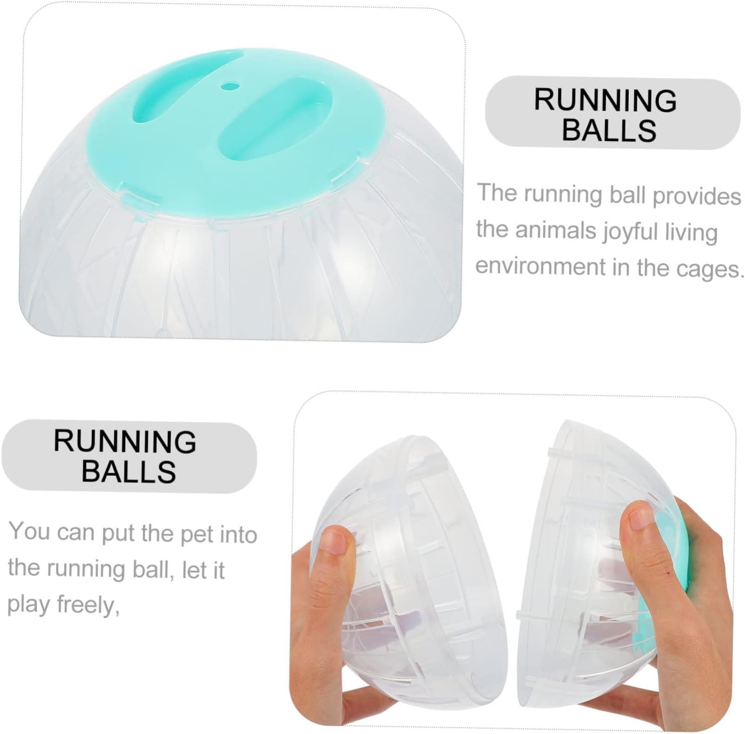 Levemolo 2sets Small Animal Exercise Toy Fun Plaything for Hamster Squirrel Chinchilla 2pcs*2